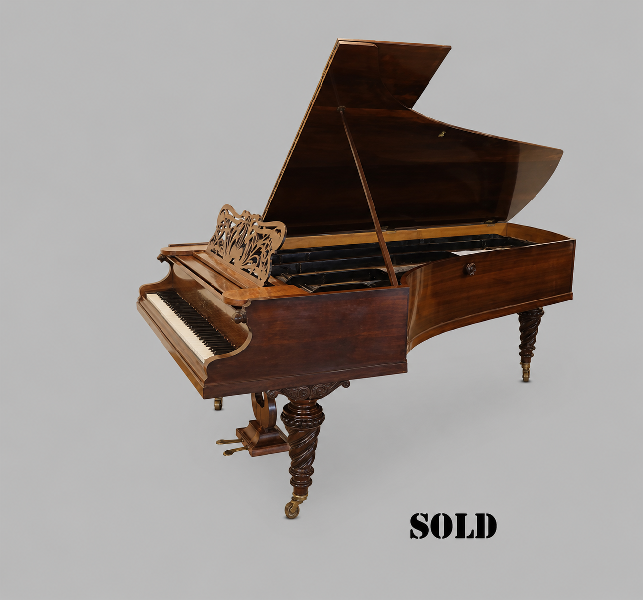SOLD - BECHSTEIN CONCERT GRAND 1869 BERLIN